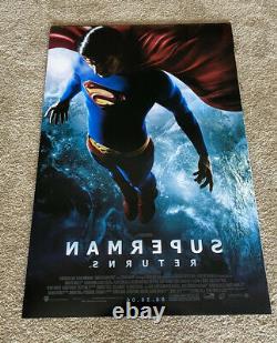 Brandon Rooth Superman Returns Cast Signed X3 Double Sided 27x40 Poster COA