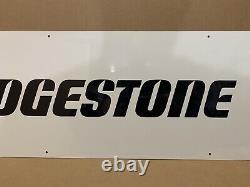 Bridgestone Tires Sunoco Gas Sign Double Sided Metal Garage Wall Decor Oil Parts