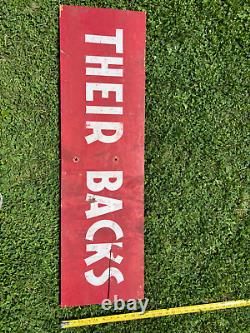 Burma Shave double sided Wood Road sign original