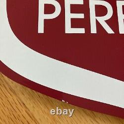 CHIMAY PERES TRAPPISTES 27 Double Sided Porcelain Belgian Beer Advertising Sign