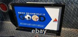 CITGO Double Sided Tin Gas Station Sign Gas Pump Globe Topper with Frame