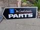 C. 1970s Original Vintage Gm Chevrolet Parts Sign Mr. Goodwrench Earnhardt 2 Side