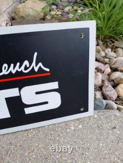 C. 1970s Original Vintage GM Chevrolet Parts Sign Mr. Goodwrench Earnhardt 2 Side