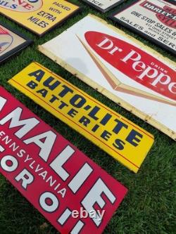 C. 1970s Original Vintage GM Chevrolet Parts Sign Mr. Goodwrench Earnhardt 2 Side