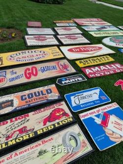 C. 1970s Original Vintage GM Chevrolet Parts Sign Mr. Goodwrench Earnhardt 2 Side