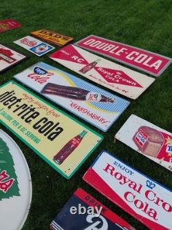 C. 1970s Original Vintage GM Chevrolet Parts Sign Mr. Goodwrench Earnhardt 2 Side
