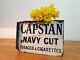 Capstan Cigarettes Double Sided Enamel Flange Sign Tobacco Wills Rare Old