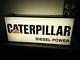 Caterpillar Lighted Sign Double Sided