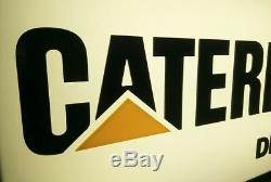 Caterpillar lighted sign double sided