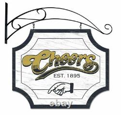Cheers Double Sided Hanging Sign with Bracket