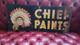 Cheif Paints Double Sided Painted Metal Advertising Sign Guaranteed Old Original