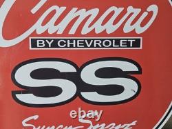 Chevrolet Camaro Ss Double-sided Porcelain Enamel Sign 30