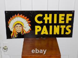 Chief Paints Double Sided Store Tin Sign