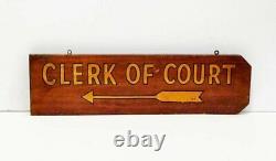 Clerk of Court Double-sided Sign