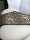 Coca-cola 5 Cent Cash Register Topper Sign Double Sided Ornate