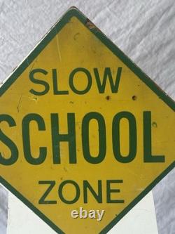 Coca-Cola Drive Safely School Zone Resume Speed Advertising Sign, original