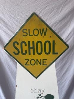 Coca-Cola Drive Safely School Zone Resume Speed Advertising Sign, original