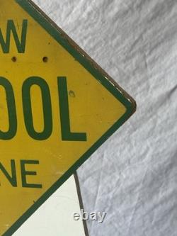 Coca-Cola Drive Safely School Zone Resume Speed Advertising Sign, original