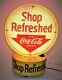 Coca Cola Original Rotating Lighted Double Sided Halo Advertising Sign-very Nice