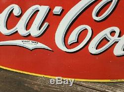 Coca cola fountain service Double Sided porcelain sign
