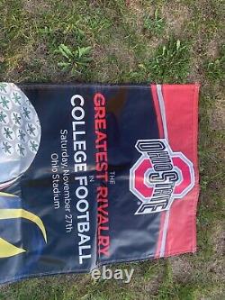 Coke Zero ohio state vs Michigan rivalry Vinyl Sign double sided