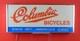Columbia Bicycles Plastic Double Sided Lighted Cabinet Sign
