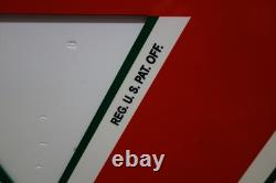Conoco Die Cut Big Heavy-duty Triangular Double Side Steel Enamel Sign 36 X 38