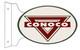 Conoco Motor Oil 18 Heavy Duty Usa Made Metal Double Sided Gas Station Adv Sign