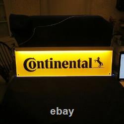 Continental Tires Double Sided Lighted Shop Dealer Sign Light Advertisement LOOK