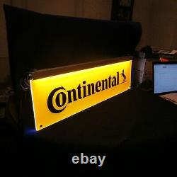 Continental Tires Double Sided Lighted Shop Dealer Sign Light Advertisement LOOK