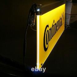 Continental Tires Double Sided Lighted Shop Dealer Sign Light Advertisement LOOK