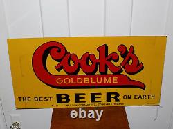 Cooks Goldblume Beer Double Sided Metal Sign