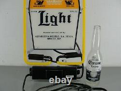 Corona Light Extra Beer Bottle 2 Sided Neon Sign Tall 36 Bar Mancave New Nib