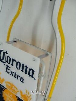 Corona Light Extra Beer Bottle 2 Sided Neon Sign Tall 36 Bar Mancave New Nib