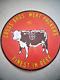 Cross Brothers Meat Packers Double Sided 30 Inch Vintage Porcelain Beef Sign