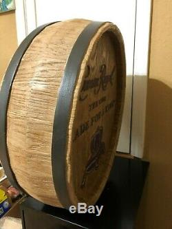 Crown Royal Double Sided Whisky Barrel Top Sign Man Cave Decor Whiskey Head