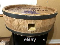 Crown Royal Double Sided Whisky Barrel Top Sign Man Cave Decor Whiskey Head