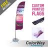 Custom Feather Printed Flag 2.4m Banner/flag/outdoor Advertising Sign