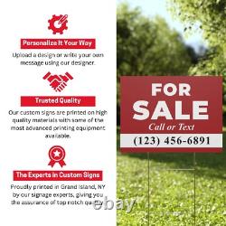Custom Yard Sign 18x24 Full Color Personalized Lawn Sign Corrugated Plastic