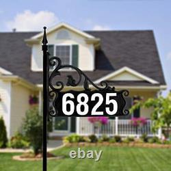 DIY Double-Sided Boardwalk Reflective Lawn Address Sign 44 Ready to Apply