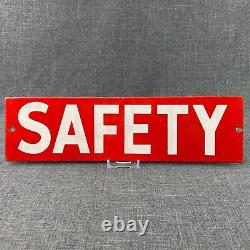 Dangerous Safety Old Porcelain Sign Double Sided Red White Industrial Explosives