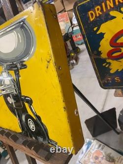 DeLaval Cream Seperator RARE Double Sided Metal Flange Sign 18x 16 GAS OIL COL