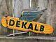 Dekalb Spinner Sign Double Sided Flying Corn Sign Metal Old Original Authentic