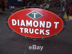 Diamond T truck sign. Double sided