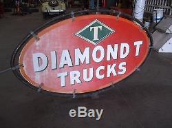 Diamond T truck sign. Double sided
