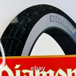Diamond Tires Full of Life Double Sided Porcelain Advertising Sign 18x12