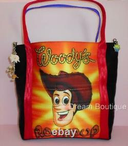 Disney Harvey's SIGNED Toy Story One Buzz & Woody Double Sided Tote Handbag NWT