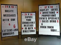 Double Side Sidewalk A Frame Sandwich Sign Message Board With2 Protective Covers