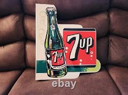 Double Sided 7up Sign flanged