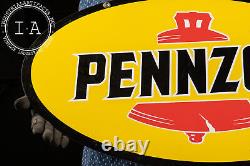 Double-Sided Aluminum Pennzoil Sign